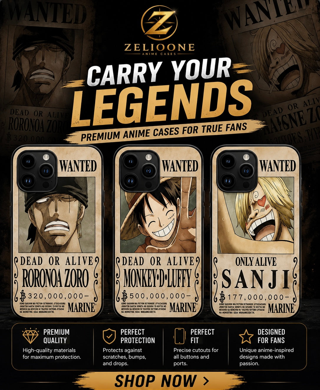 One Piece 3D Anime Case for iPhone🏴☠️