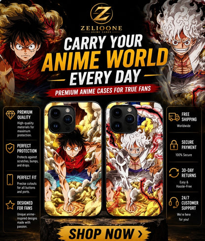 One Piece 3D Anime Case for iPhone🏴‍☠️