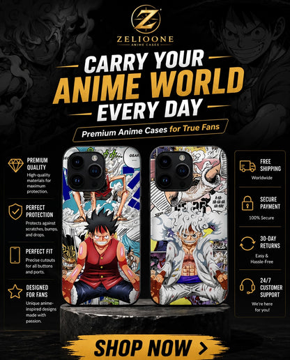 One Piece 3D Anime Case for iPhone🏴‍☠️