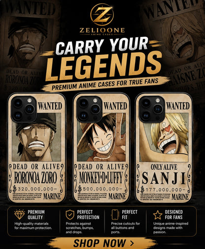 One Piece 3D Anime Case for iPhone🏴‍☠️