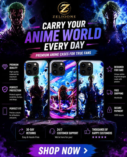 One Piece 3D Anime Case for iPhone🏴‍☠️